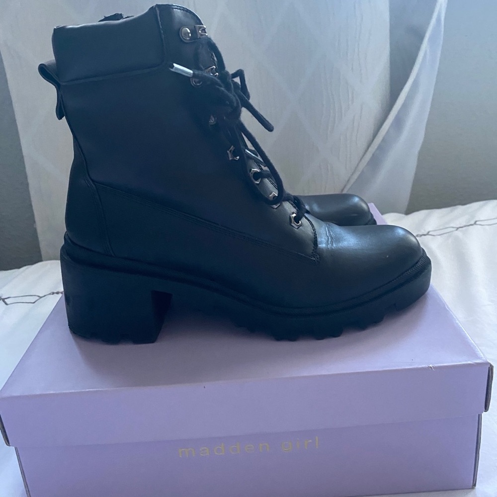 Madden Girl Combat Boots